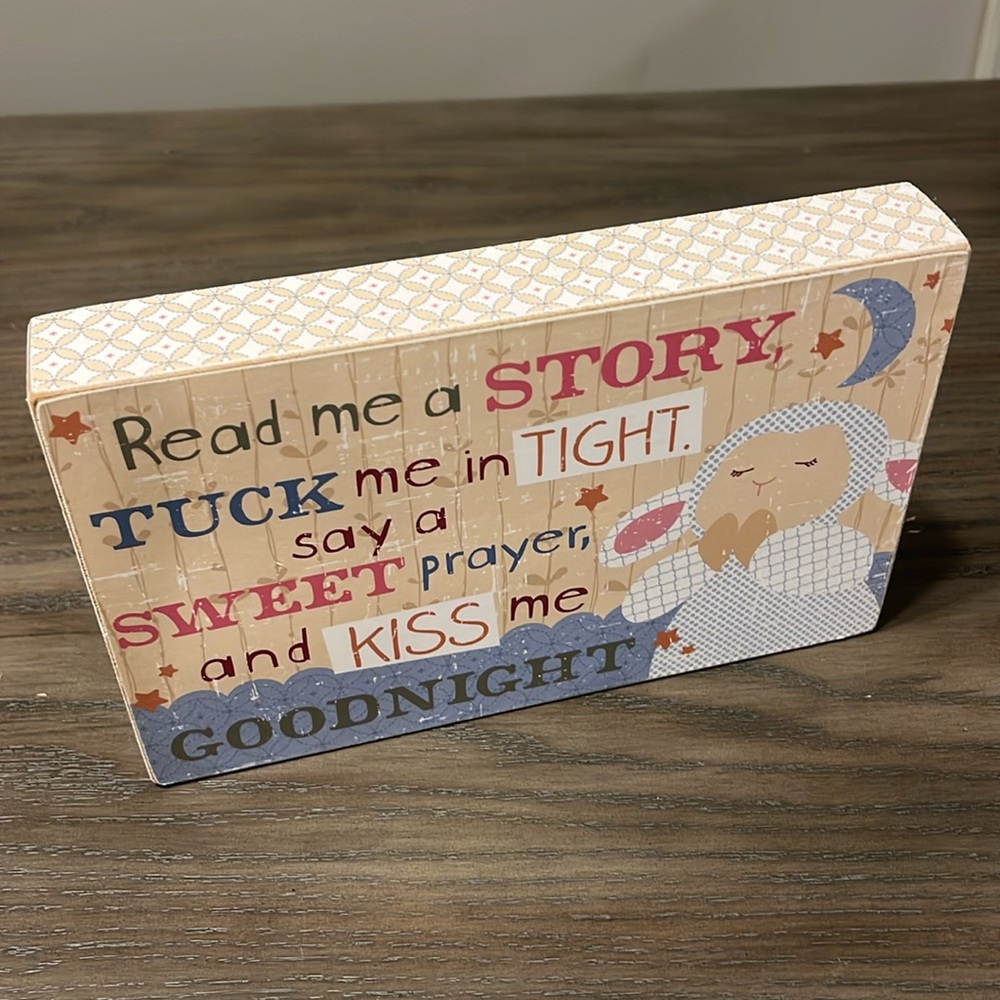 Praying Lamb Box Sign - Picture 3 of 11